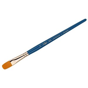 Кисть ГАММА Галерея,12 синтетика, плоскоовальная, короткая ручка (303012)12, синий