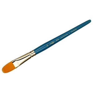 Кисть ГАММА Галерея синтетика №20, плоскоовальная, короткая ручка (303020)20, синий