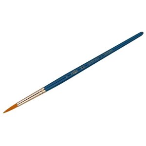 Кисть ГАММА Галерея синтетика №9, круглая, короткая ручка (302009)9, синий