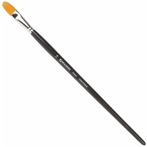 Кисть художественная профессиональная BRAUBERG ART "CLASSIC", синтетика жесткая, овальная,14, длинная ручка, 200683