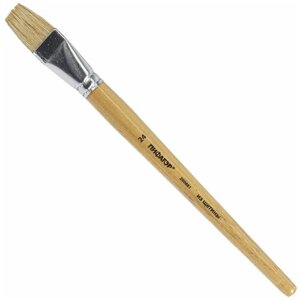 Кисть пифагор, щетина, плоская,24, деревянная лакированная ручка, пакет с подвесом, 200881 (цена за 10 шт)