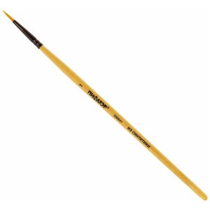 Кисть пифагор, синтетика, круглая,1, деревянная лакированная ручка, с колпачком, 200841 (цена за 30 шт)