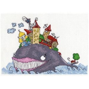 Klart Набор для вышивания Рыба-кит 22 x 15 см (8-107)