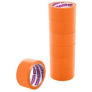 Клейкая лента упаковочная ATTACHE 48мм х 66м 45мкм оранжевый (6 шт/уп)