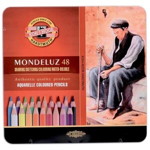 KOH-I-NOOR Акварельные карандаши Mondeluz, 48 цветов (3726048001PL) разноцветный