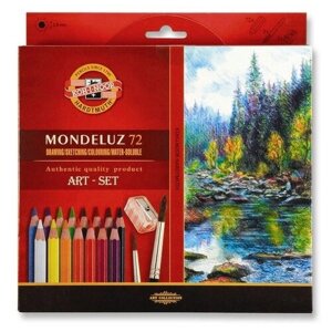 KOH-I-NOOR Акварельные карандаши Mondeluz, 72 цвета (3714072001KZ)