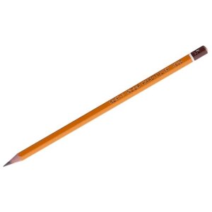 KOH-I-NOOR Чернографитный карандаш 1500 3B, 1 шт., 150003B01170RU желтый