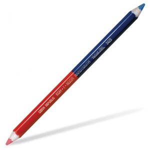 KOH-I-NOOR Карандаш двухцветный утолщённый 1 шт. (34230EG006KS) красный/синий