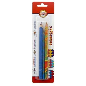 KOH-I-NOOR набор цветных карандашей Magic, 3 шт (9038) разноцветный