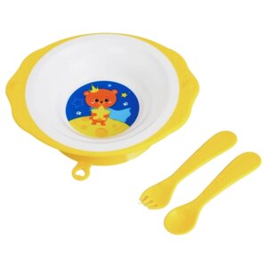 Комплект посуды Mum&Baby Мишка принц, 7310965, желтый