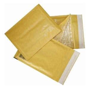 Конверт-пакеты с прослойкой из пузырчатой пленки (250х350 мм), крафт-бумага, отрывная полоса, комплект 10 шт G/4-G. 10