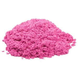 Космический песок розовый в коробке, 1 кг + песочница + формочки