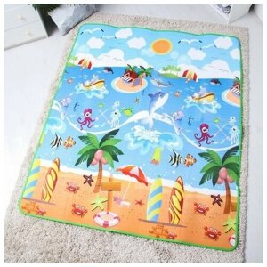 Коврик игровой на фольгированной основе "Солнечный пляж", размер 177х145 см