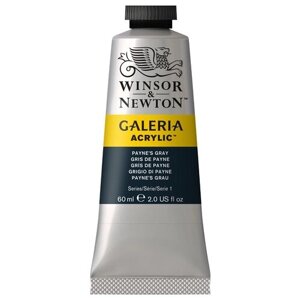 Краска акриловая художественная Winsor&Newton "Galeria", 60мл, туба, серый Пэйнес (арт. 316305)
