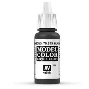 Краска Vallejo серии Model Color - Black Glaze 70855, глазурь (17 мл)