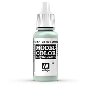 Краска Vallejo серии Model Color - Green Pale Grey 17 мл.