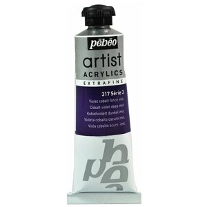 Краски акриловые PEBEO Artist Acrylics extra fine №3 37 мл 908-317 кобальт темно-фиолетовый имит
