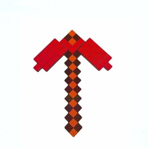 Красная кирка из дерева Minecraft