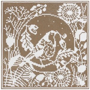 Кристальная мозаика Фрея "Кружевная птица", 24,5*24,5 см (ALVR-09 090)
