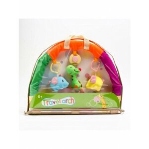 Крошка Я Дуга игровая музыкальная на коляску/кроватку «Слоники», 3 игрушки, цвета сюрприз, р-р 42-68 см