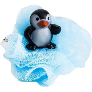 Крошка Я Игрушка-мочалка для купания, детская «Пингвин»