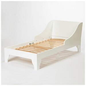 Кровать детская, кровать подростковая из массива бука Mr Sandman Ortis, от 2 до 12 лет, 160х80 см, цвет белый