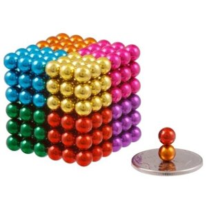 Куб из магнитных шариков Forceberg Cube "Неокуб",5 мм, цветной, 216 элементов 8 цветов