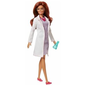 Кукла Barbie Профессии, DVF50 ученый с колбой