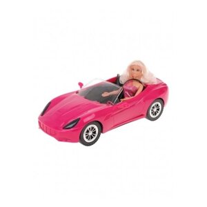 Кукла Defa Lucy В автомобиле 28 см 8228 pink