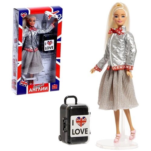 Кукла с чемоданом "Сандра в Англии", серия Вокруг света