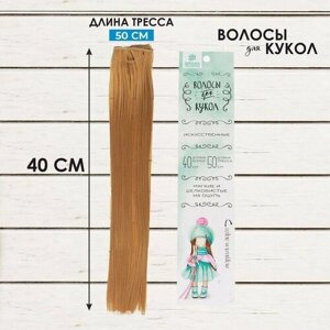 Кукольные волосы-тресс «Прямые» длина волос: 40 см, ширина: 50 см,27В
