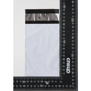 Курьерский пакет 100х150+40 мм (100 штук) белый, ЭКО конверты почтовые, 50 мкм