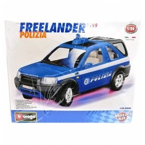 Land Rover Freelander Polizia 1999 1:24 сборная металлическая модель автомобиля