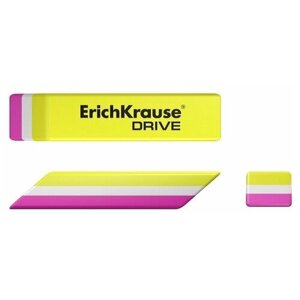 Ластик ErichKrause Drive (New), 57 х 15 х 13 мм, мягкий, гипоаллергенный,