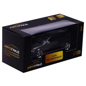 Легковой автомобиль Автоград Audi RS3 Sportback 7152975/3098613 1:43, 10 см, черный