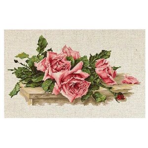 Luca-S Набор для вышивания Розовые розы, 32 х 17 cм, BL22400
