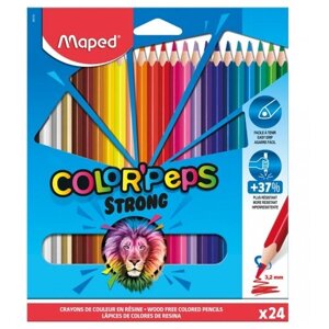 Maped Цветные карандаши Color Pep's Strong 24 цвета (862724) разноцветный