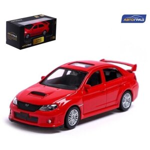 Машина металлическая SUBARU WRX STI, 1:43, цвет красный