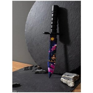 MASKBRO/Деревянный штык нож байонет м9 Поко, с изображением одного из героев Brawl Stars/бравл старс