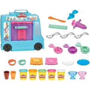 Масса для лепки Play-Doh Kitchen Creations Грузовичок с мороженым (F1390) 5 цв.