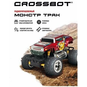 Монстр-трак Crossbot 870611, 1:28, 18 см, красный
