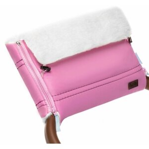 Муфта меховая для коляски Nuovita Alpino Bianco (Rosa/Розовый)