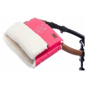 Муфта меховая для коляски Nuovita Islanda Bianco (Rosa/Розовый)