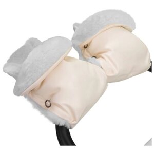 Муфта-рукавички для коляски Esspero Margareta (100% овечья шерсть) (Cream)
