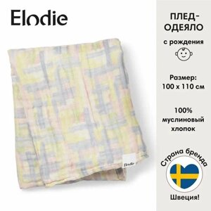 Муслиновый плед-одеяло Elodie, Pastel Braids, 100х110см