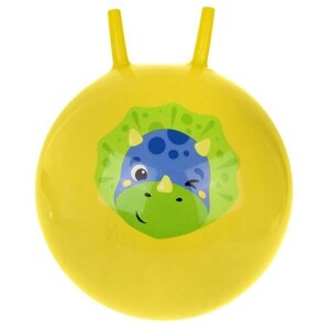 Мяч-попрыгун Moby Kids Динозаврик 646729, 50 см, желтый