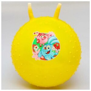 Мяч прыгун Смешарики «Крош и Нюша», d=45 см, 350 г, цвет микс