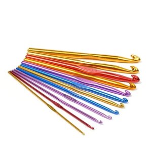 Набор алюминиевых крючков для вязания арт. AL-CH04 Maxwell Colors MIX (2-9мм)