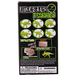 Набор для раскопок Junfa toys Dinosaur fossils, 1 эксперимент, зеленый