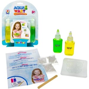 Набор для творчества 1TOY AquaArt "Животные" , 1 формочка, 2 краски по 50 мл